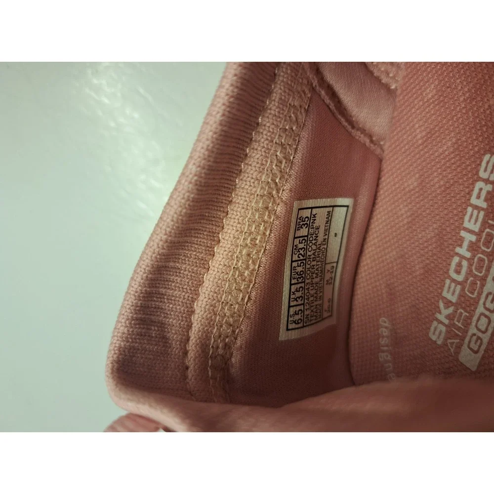 Skechers Goga Mat Shoes Womens 6.5 Go Walk Slip On Pink Casual Low Top SN124043 - Picture 7 of 9